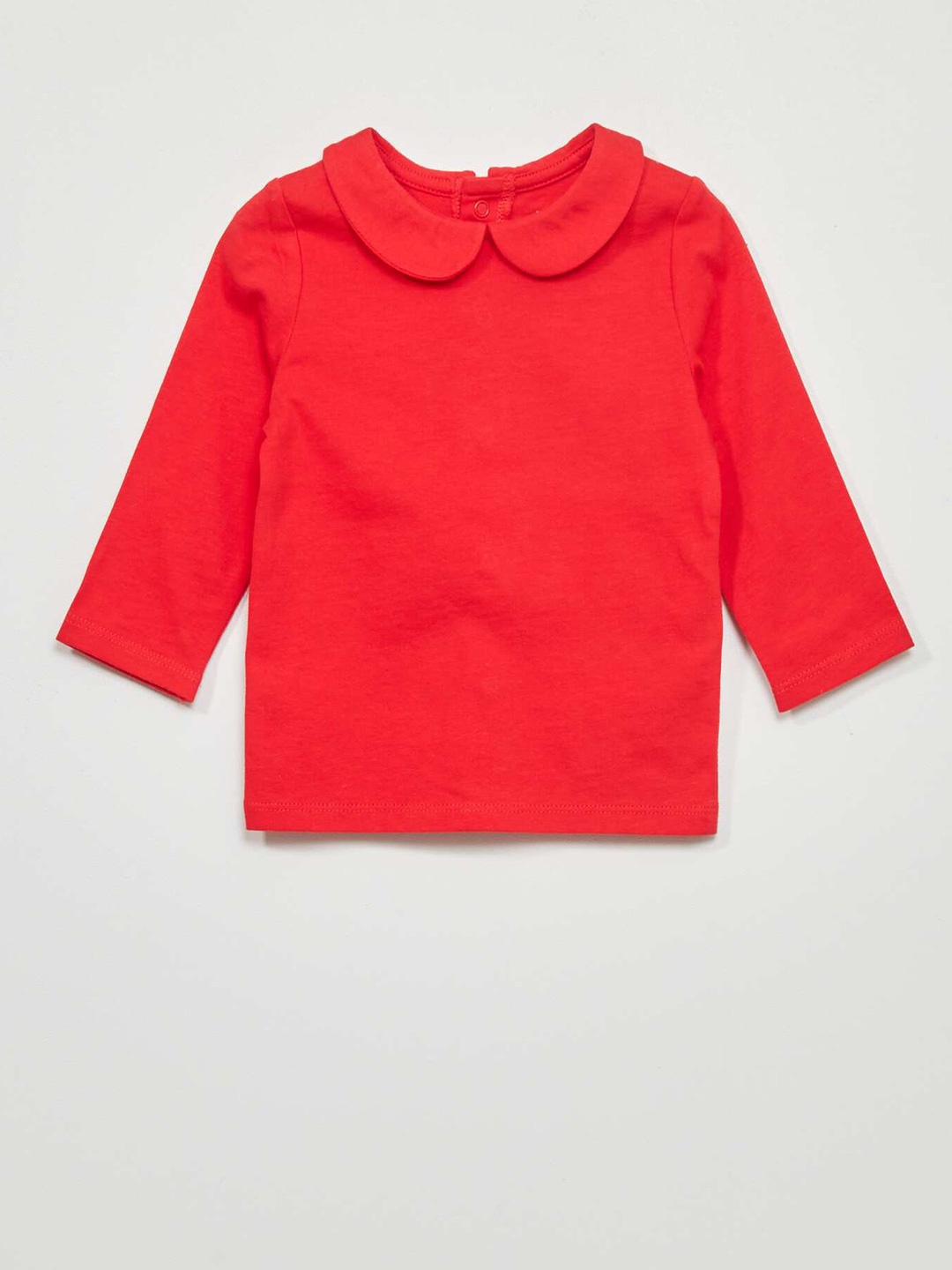 

KIABI Girls Cotton Peter Pan Tshirt, Na