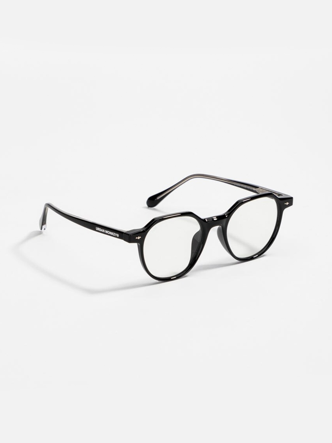 

Urban Monkey Unisex Oval Sunglasses With UV Protected Lens, Transparent