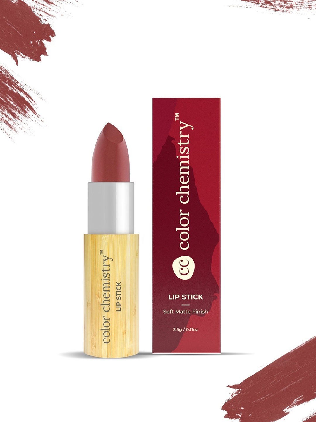

Color Chemistry Soft Matte Finish Lightweight & Long Lasting Lipstick 3.5g - Dahlia LS02, Maroon