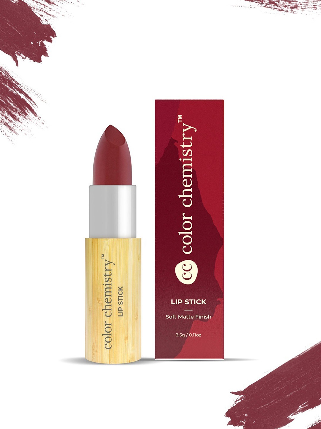 

Color Chemistry Soft Matte Finish Lightweight & Long Lasting Lipstick - Feather Reed LS07, Maroon