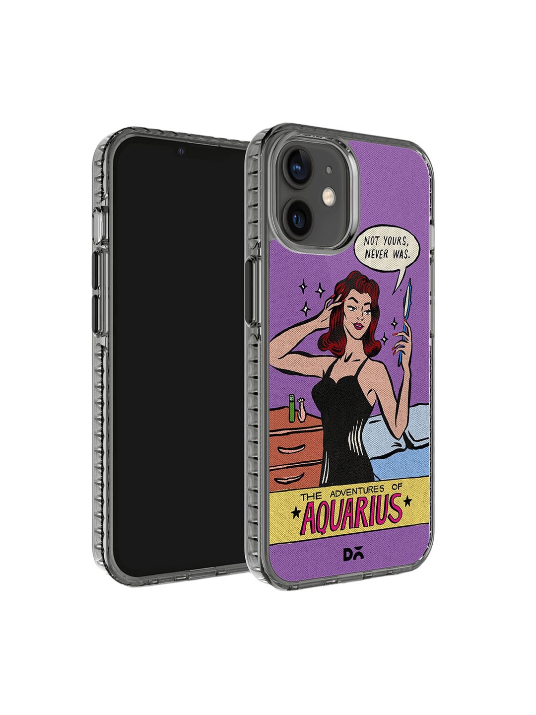 

DailyObjects Typography Printed Impact Resistant iPhone 12 Mini Phone Back Case Cover, Purple