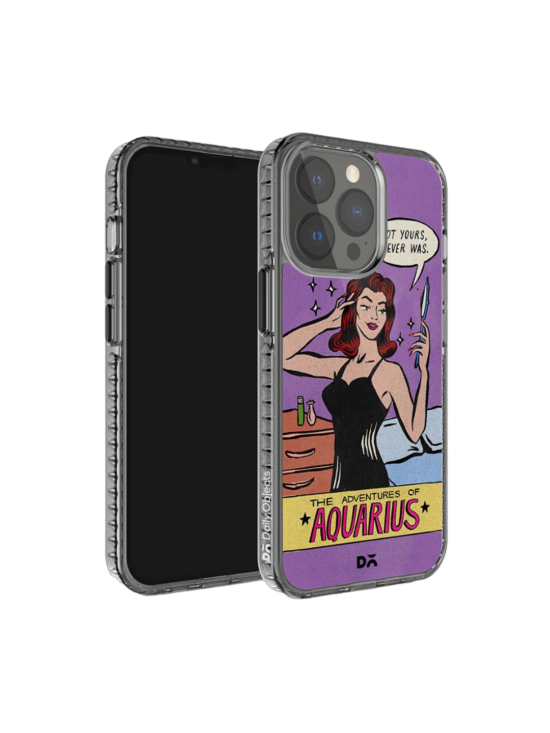 

DailyObjects Printed iPhone 14 Pro Max Super Slim Back Case, Purple