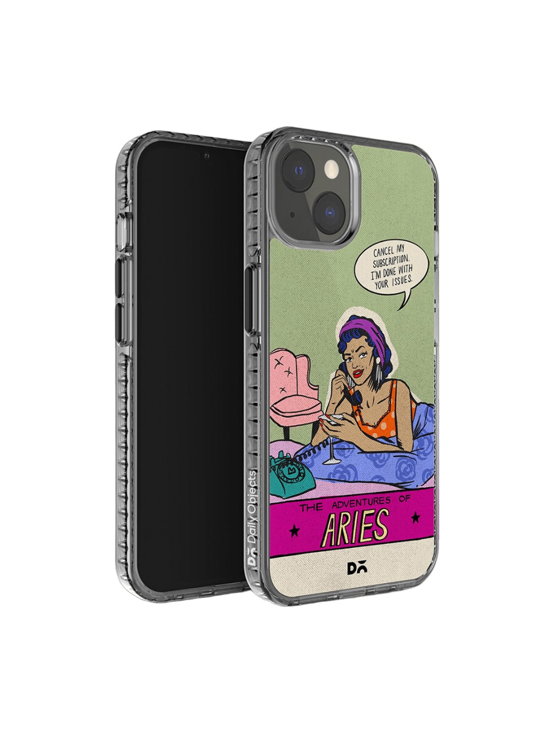 

DailyObjects Printed iPhone 14 Plus Super Slim Back Case, Green
