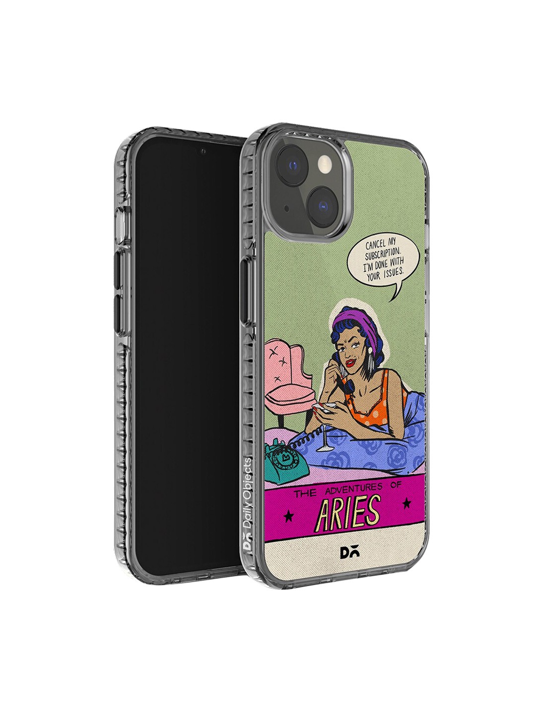 

DailyObjects Printed iPhone 14 Super Slim Back Case, Green
