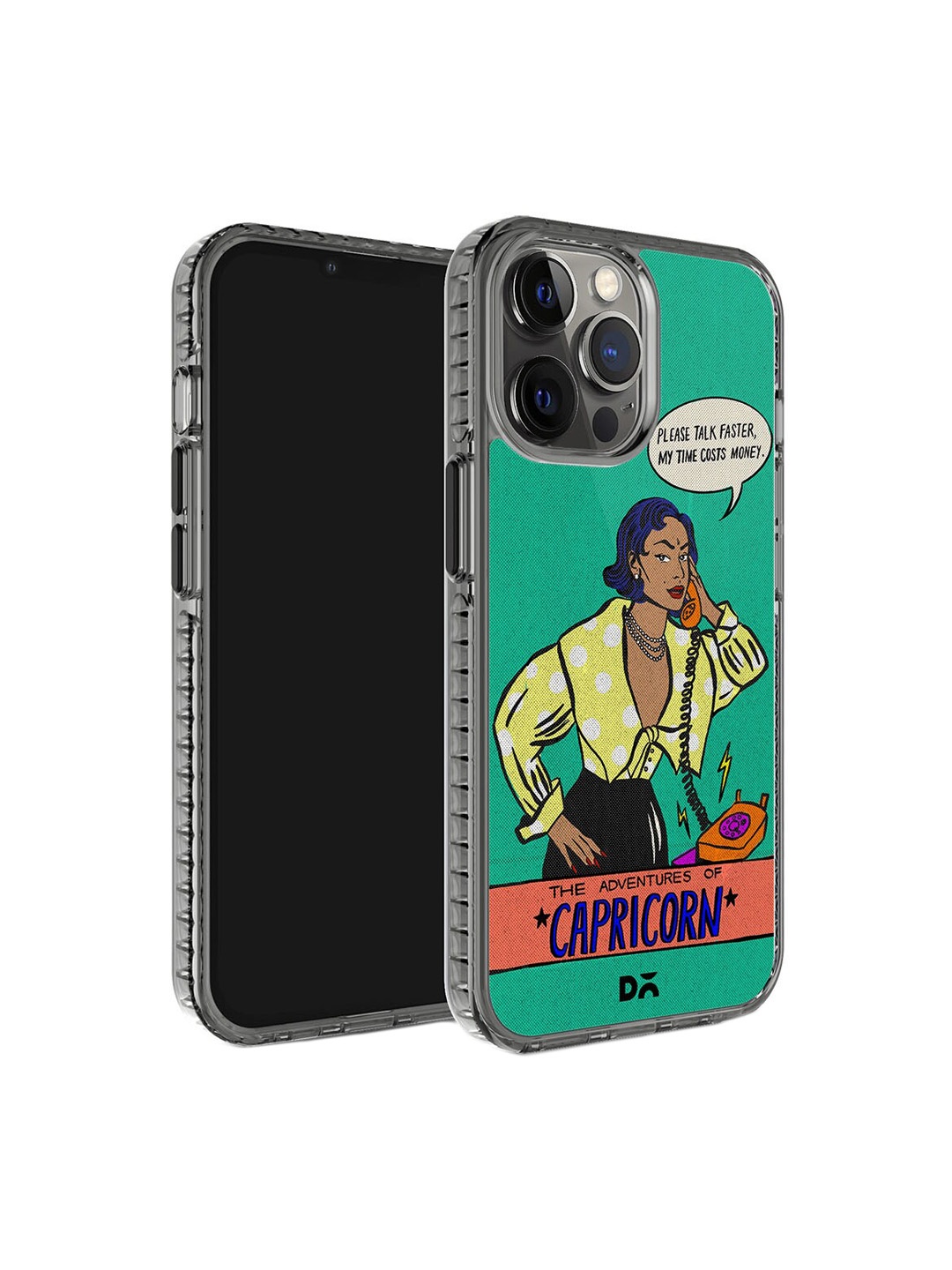 DailyObjects Capricorn Printed iPhone 12 Pro Max Super Slim Back Case, Green