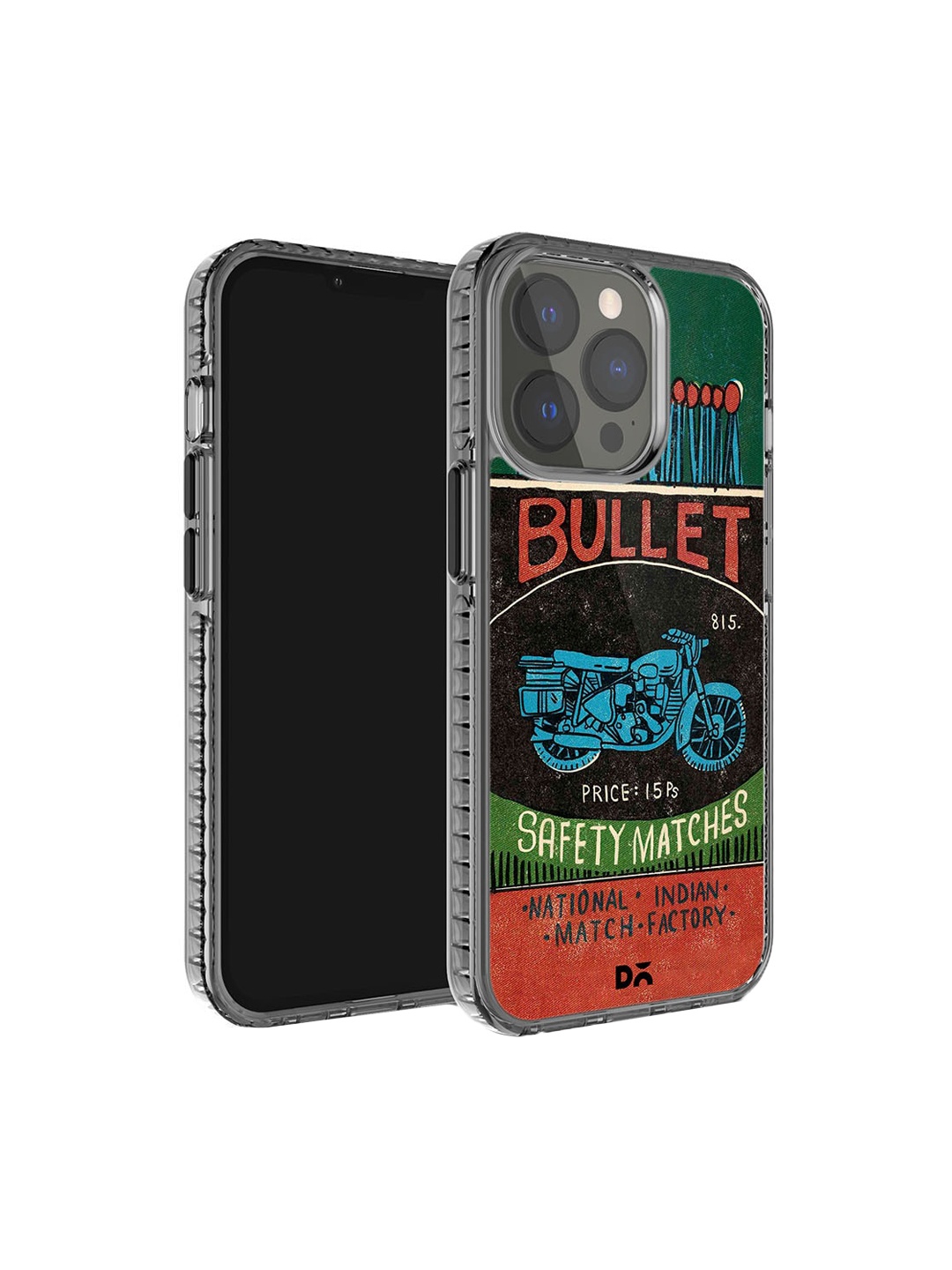 

DailyObjects Graphic Printed iPhone 15 Pro Super Slim Back Case, Red