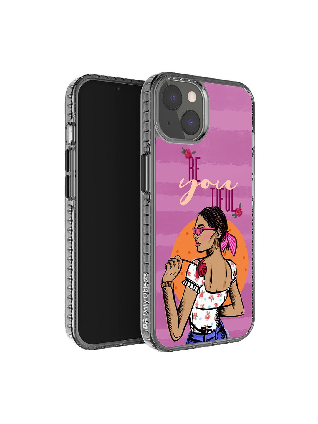 

DailyObjects Graphic Printed iPhone 14 Plus Super Slim Back Case, Purple