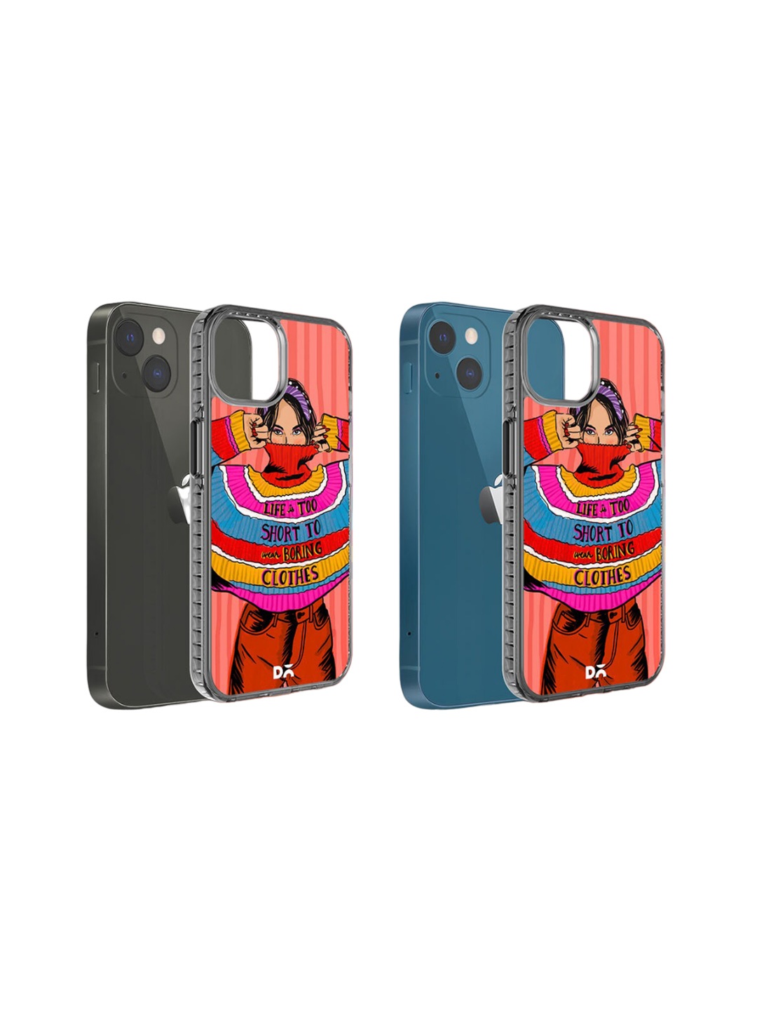 

DailyObjects Printed iPhone 15 Plus Back Case, Red