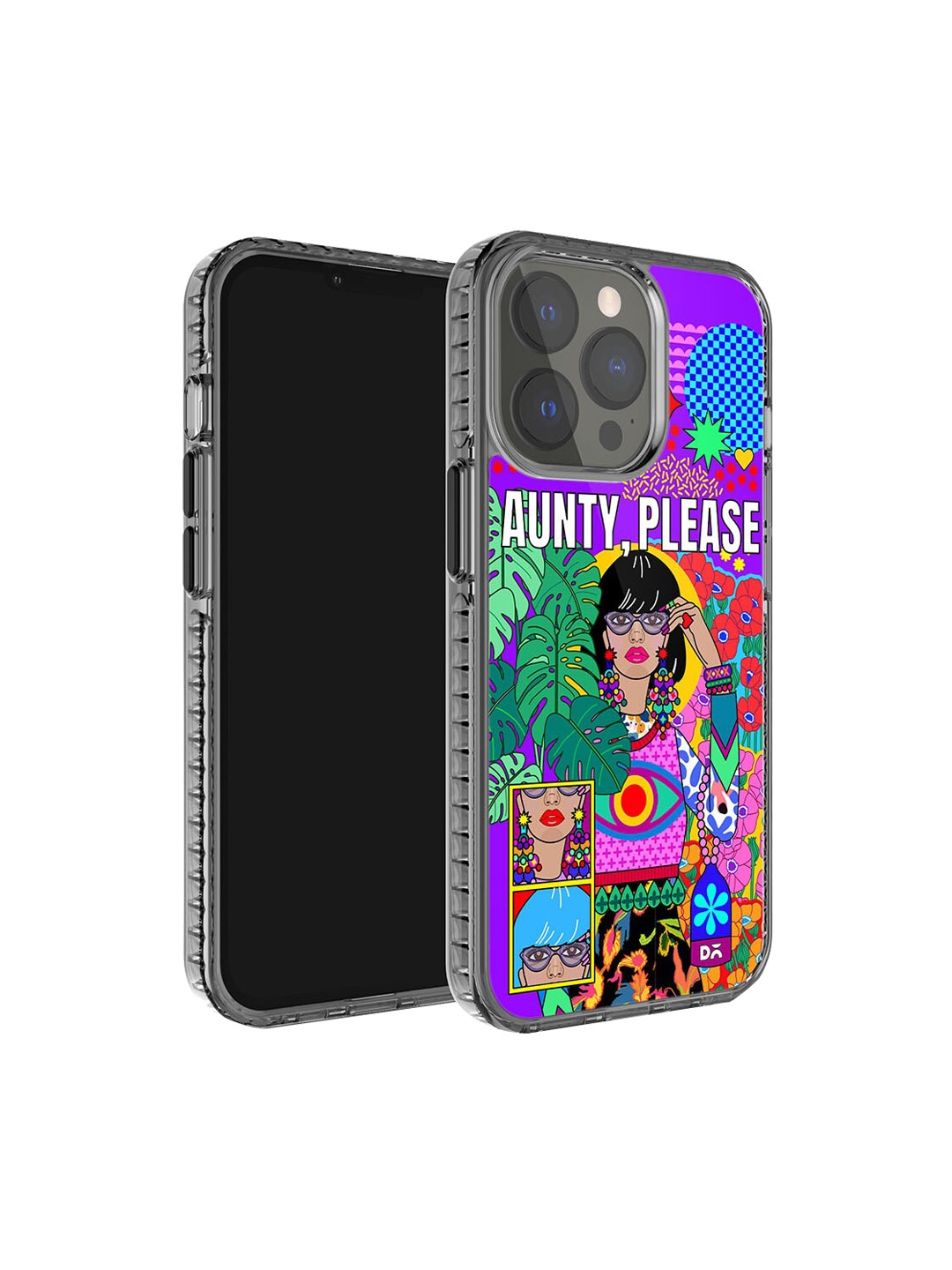

DailyObjects Printed iPhone 13 Pro Max Back Case, Purple