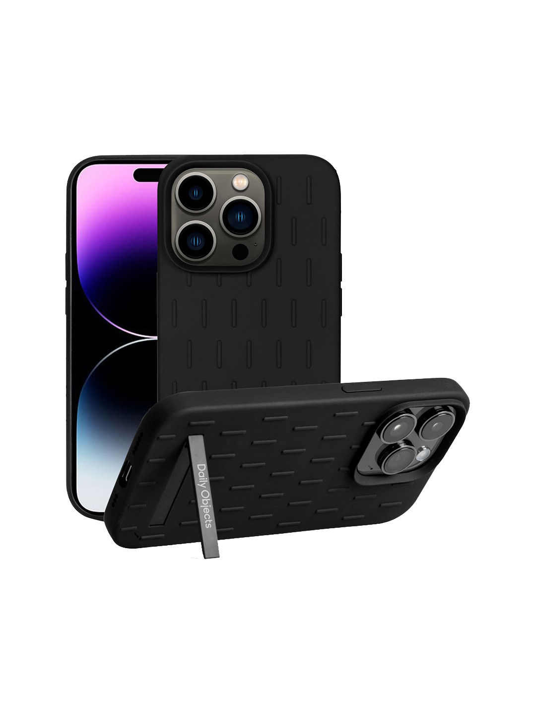 

DailyObjects iPhone 14 Pro Mobile Case With Stand, Black