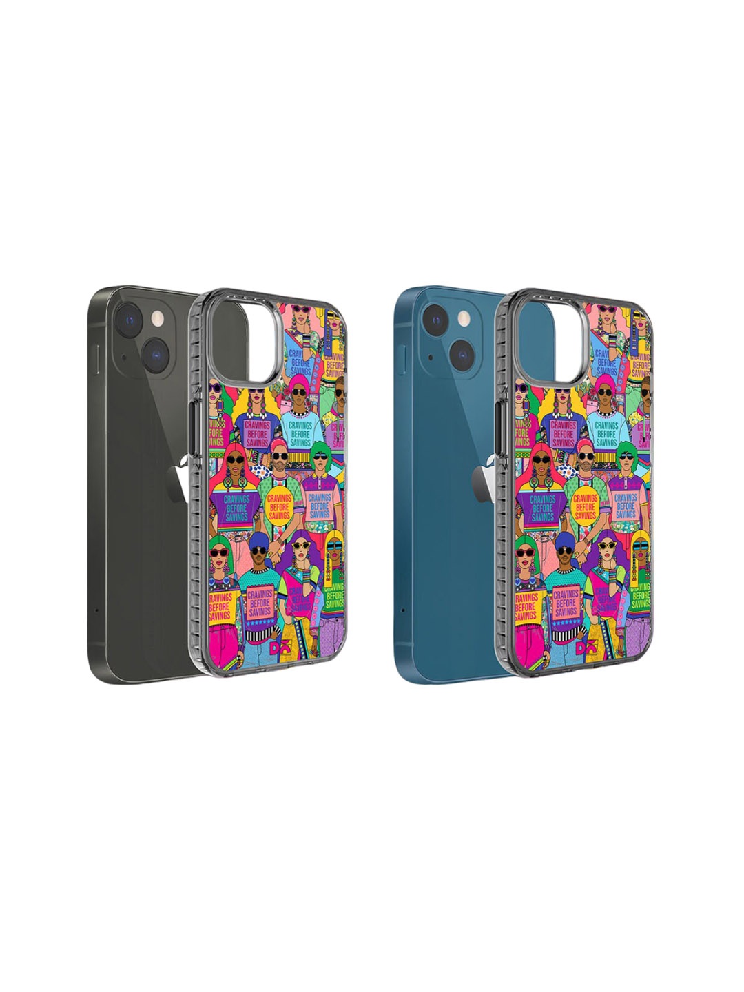 DailyObjects Quirky Printed iPhone 15 Super Slim Back Case, Purple