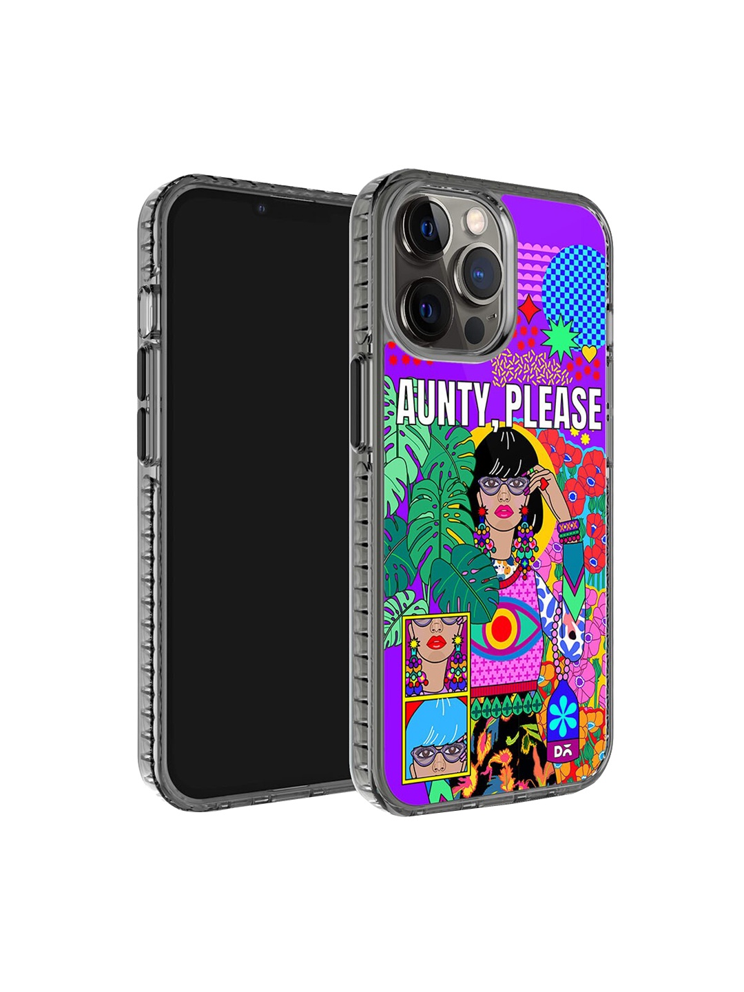 DailyObjects Printed iPhone 12 Pro Super Slim Back Case, Purple