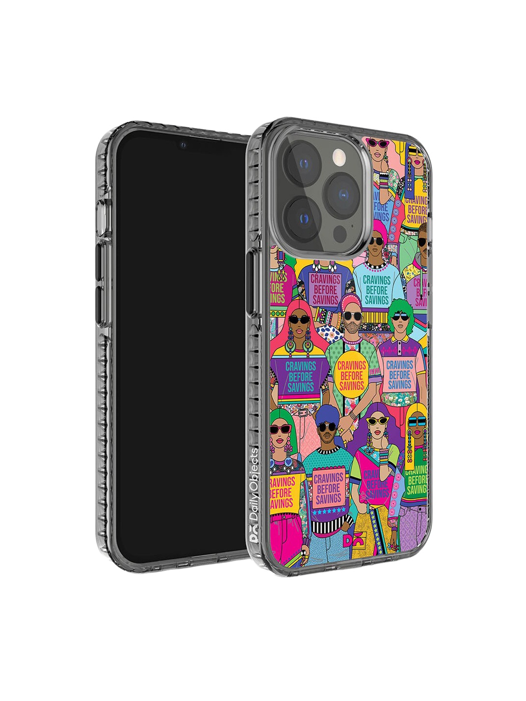 

DailyObjects Printed iPhone 14 Pro Max Super Slim Back Case, Purple