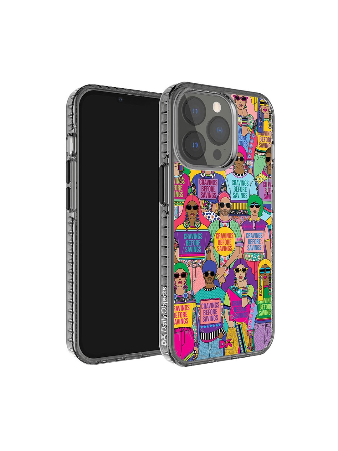 

DailyObjects Printed iPhone 13 Pro Max Super Slim Back Case, Purple