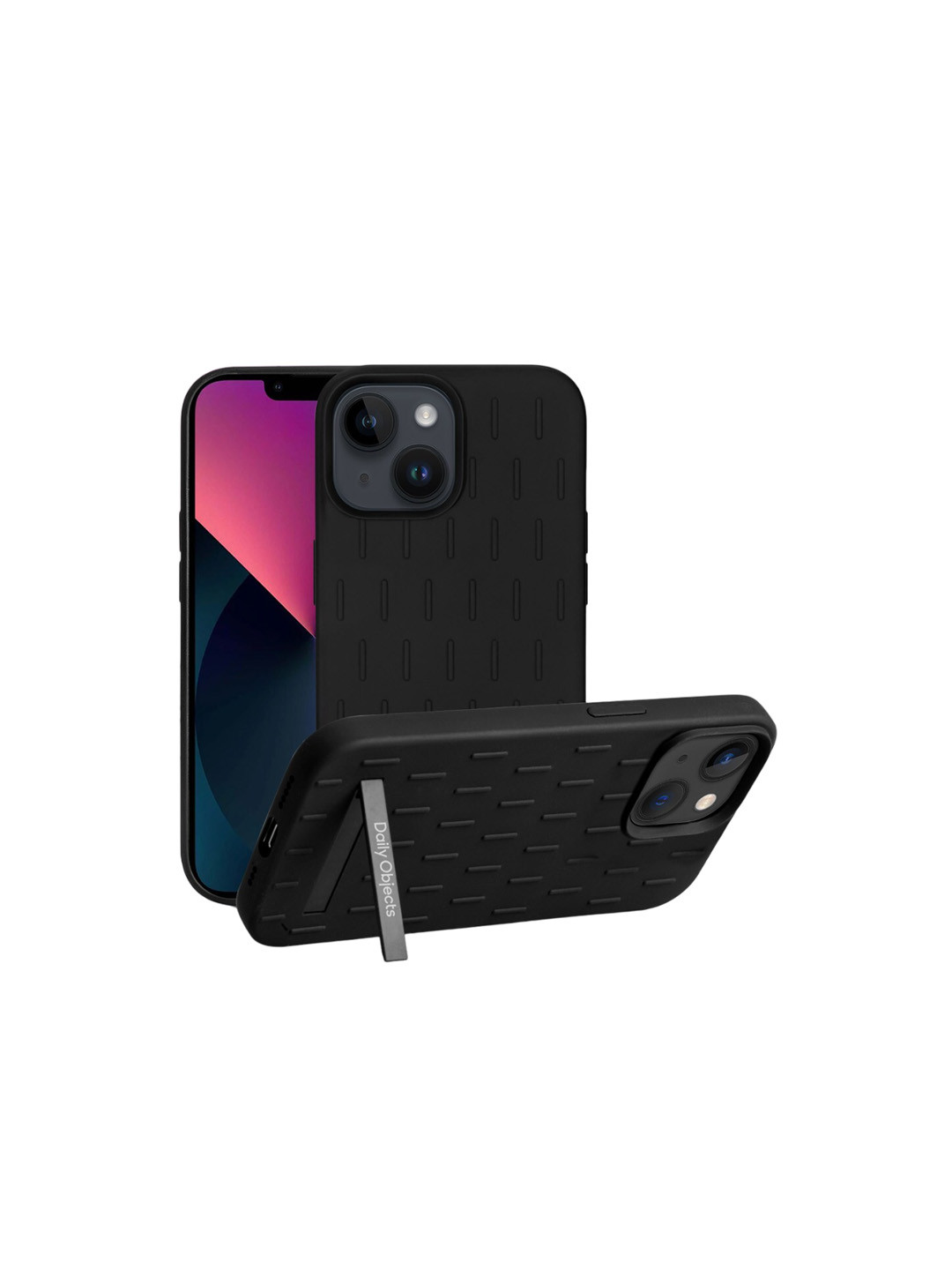 

DailyObjects Perch iPhone 13 Case Cover with Stand, Black