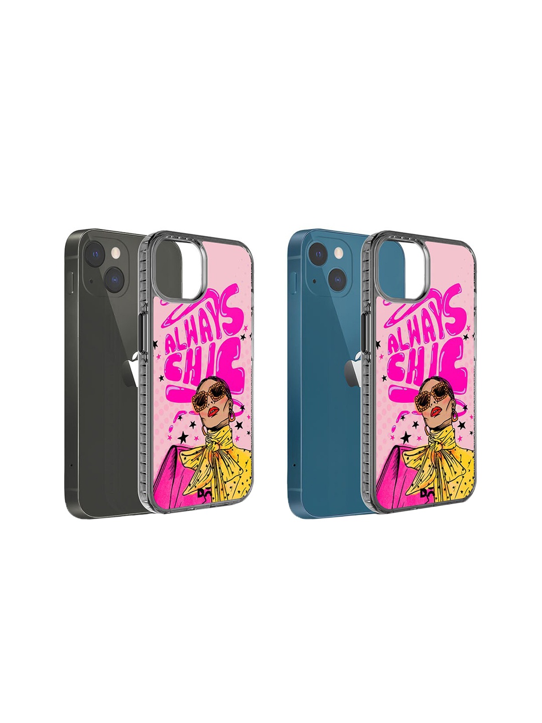 

DailyObjects Printed iPhone 15 Plus Super Slim Back Case, Pink