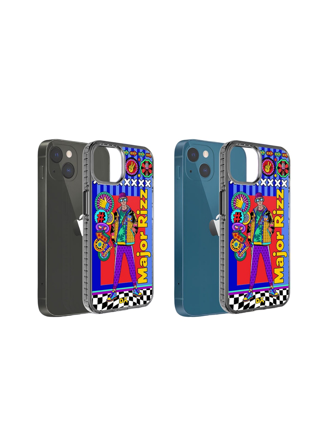 

DailyObjects Major Rizz Stride 2.0 iPhone 13 Case Cover, Blue