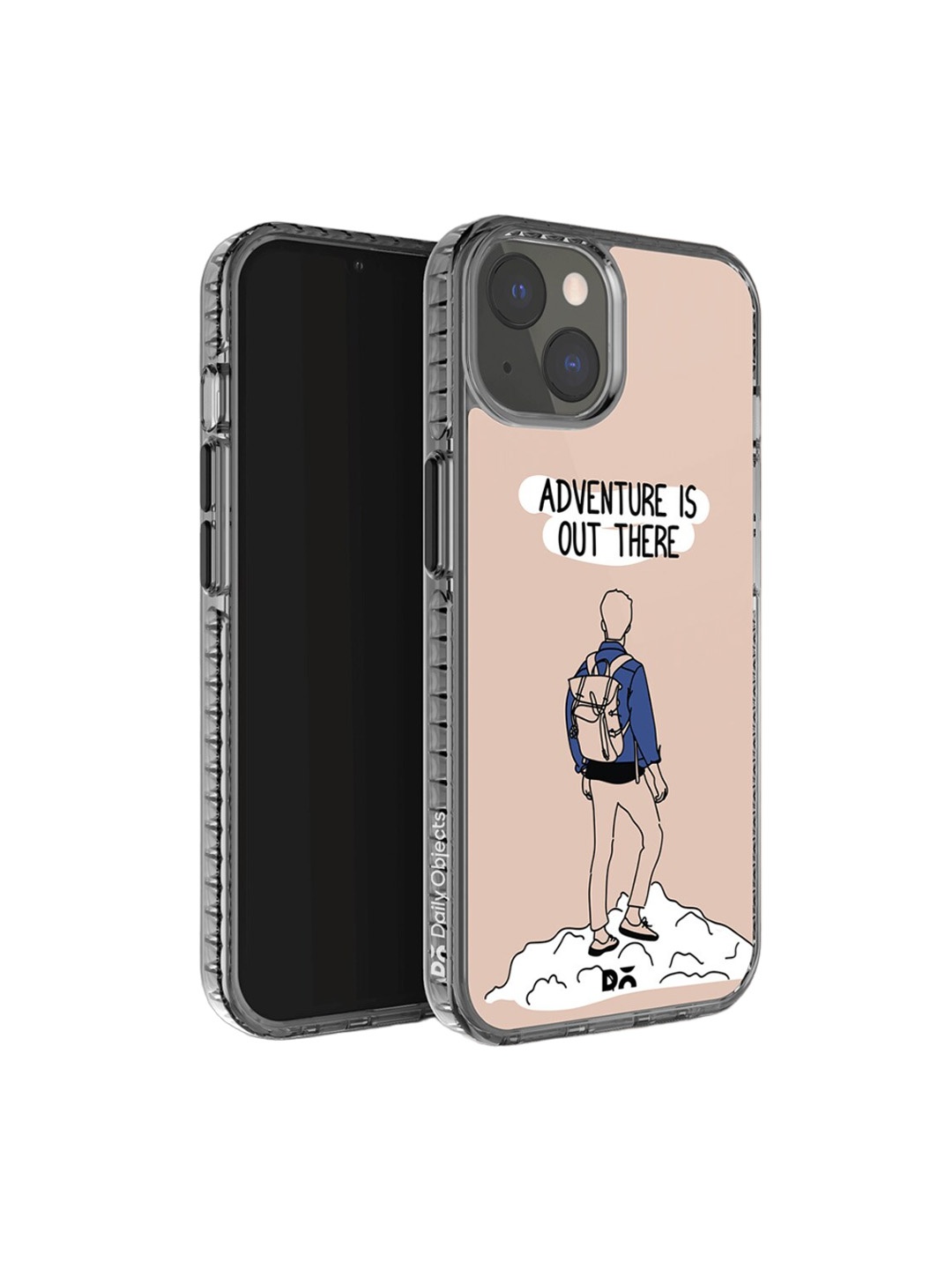 

DailyObjects Adventure Out Stride 2.0 Printed iPhone 14 Super Slim Back Case, Pink