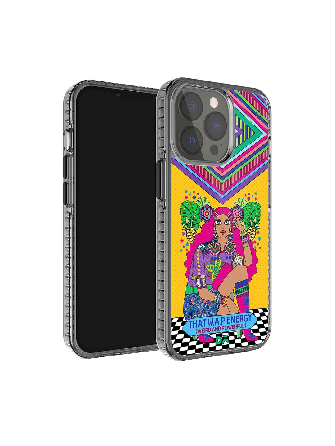 

DailyObjects Weird & Powerful Stride 2.0 iPhone 15 Pro Max Case Cover, Yellow