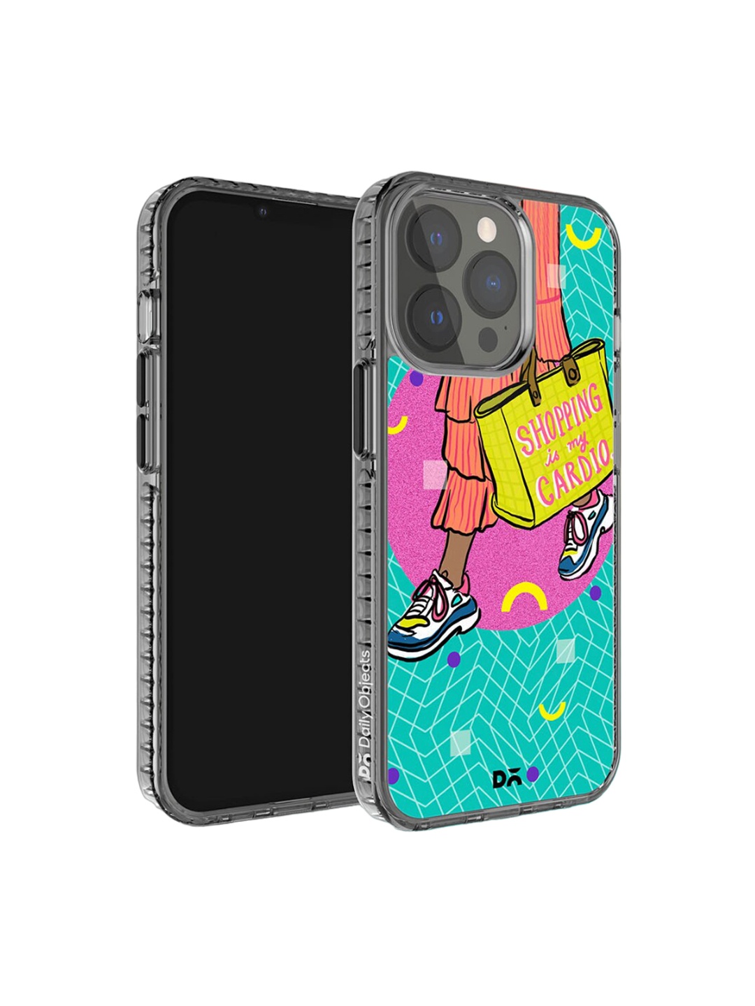 

DailyObjects Shopping Cardio Printed Stride 2.0 iPhone 14 Pro Max Phone Case Cover, Blue