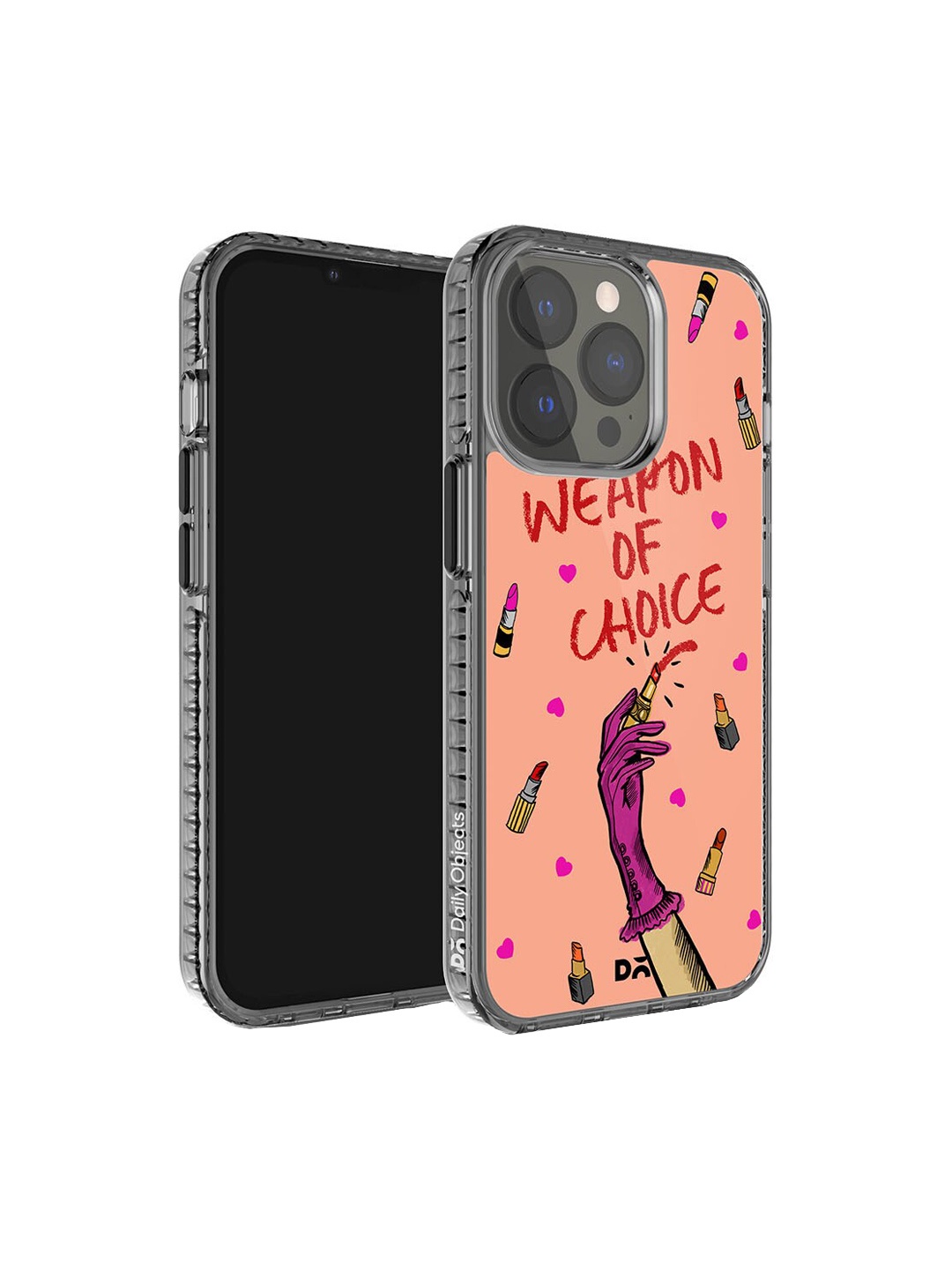

DailyObjects Printed iPhone 14 Pro Max Case Cover, Peach
