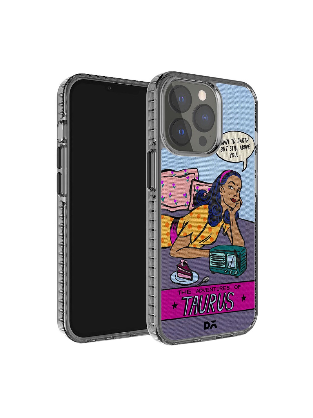 

DailyObjects Unisex Printed iPhone 15 Pro Max Super Slim Back Case, Blue
