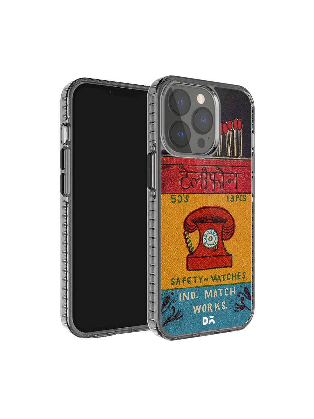 

DailyObjects Pirnted iPhone 15 Pro Phone Case Cover, Black