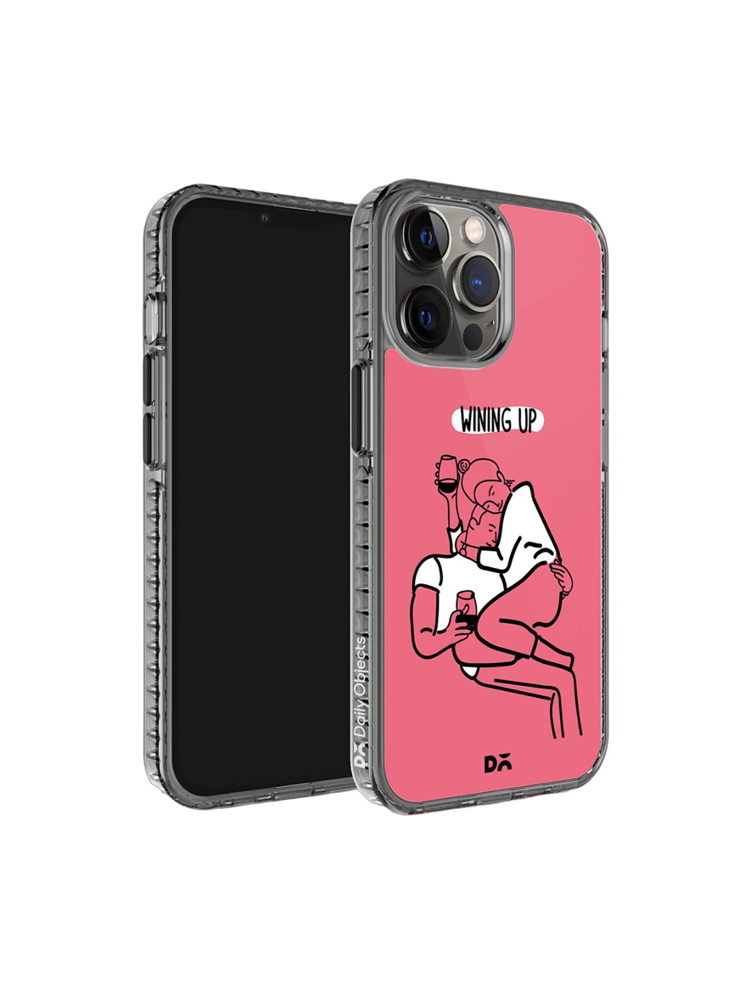 

DailyObjects Wining Up Stride 2.0 iPhone 12 Pro Max Case Cover, Pink
