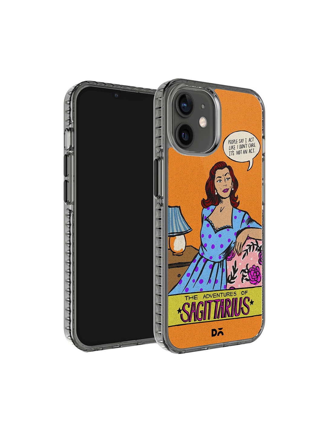 

DailyObjects Sagittarius Stride 2.0 Printed iPhone 12 Mini Case Cover, Orange