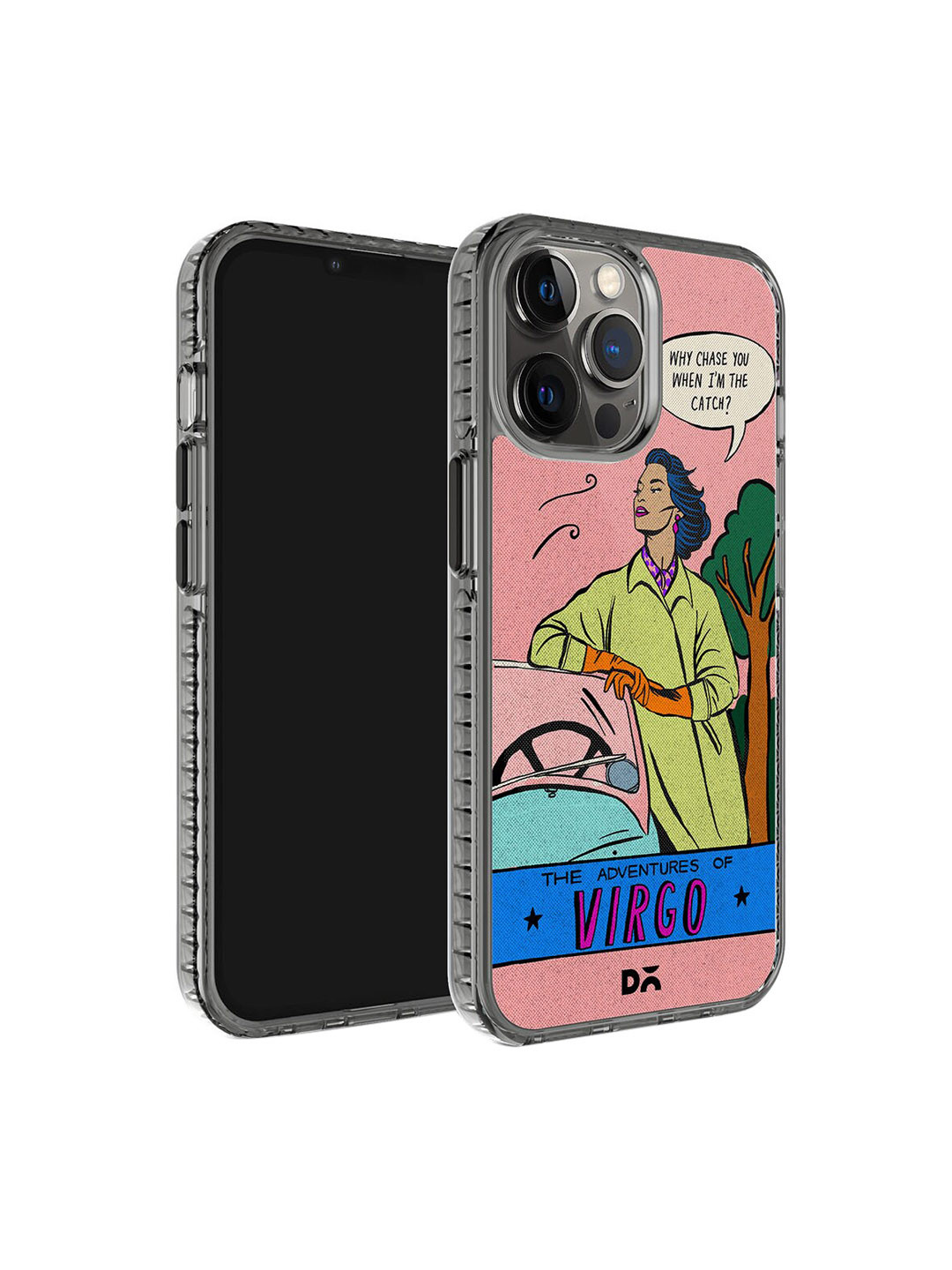 

DailyObjects Virgo Printed iPhone 12 Pro Case Cover, Peach