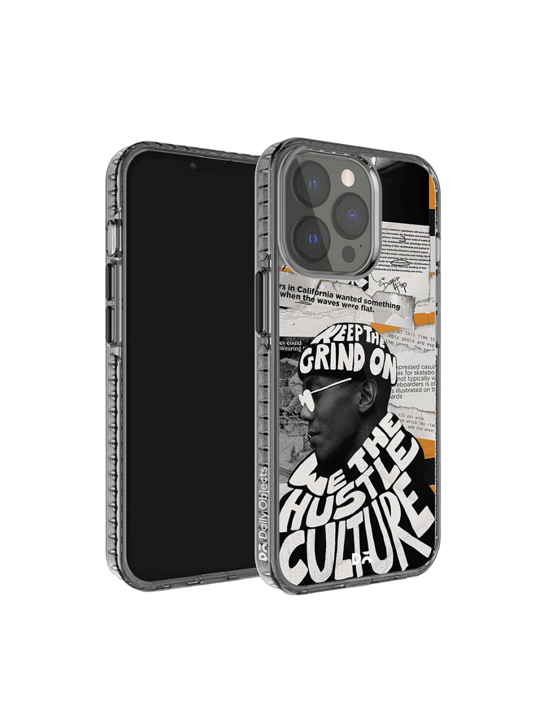 

DailyObjects Printed Impact Resistant iPhone 13 Pro Phone Case Cover, Black