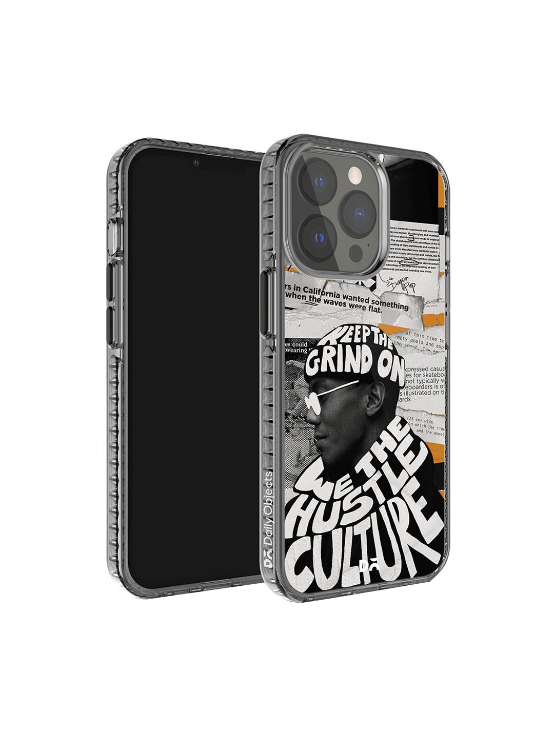 

DailyObjects The Hustle Cultre Printed iPhone 13 Pro Max Phone Case Cover, Black
