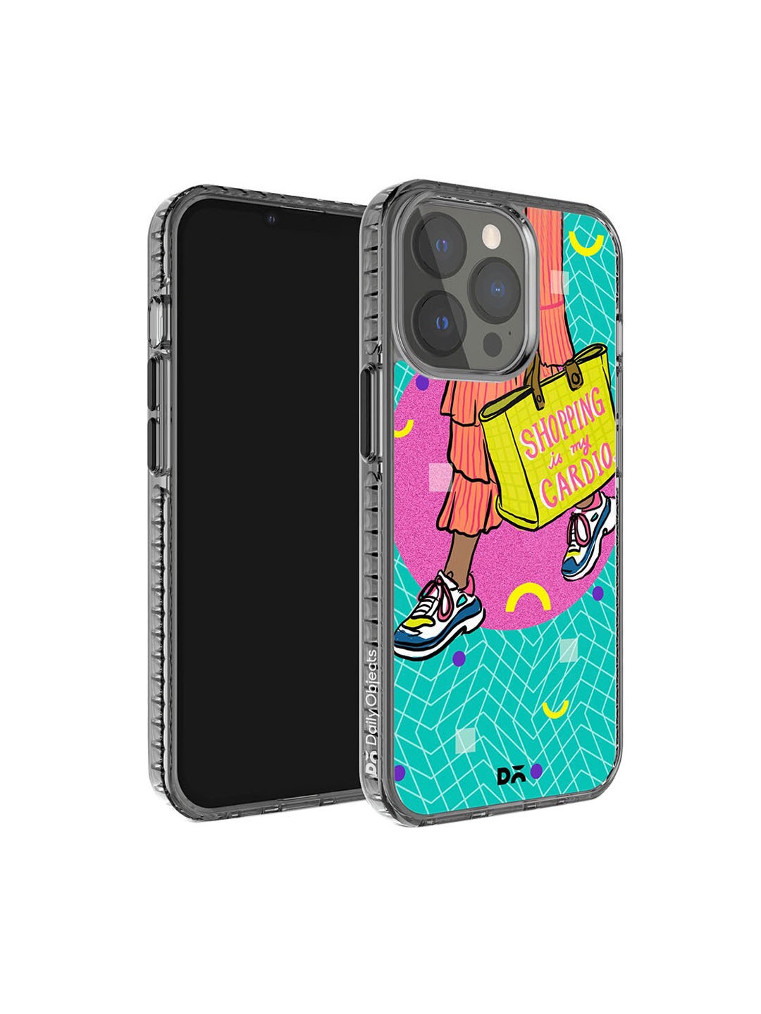 

DailyObjects Quirky Printed iPhone 14 Pro Phone Case, Blue