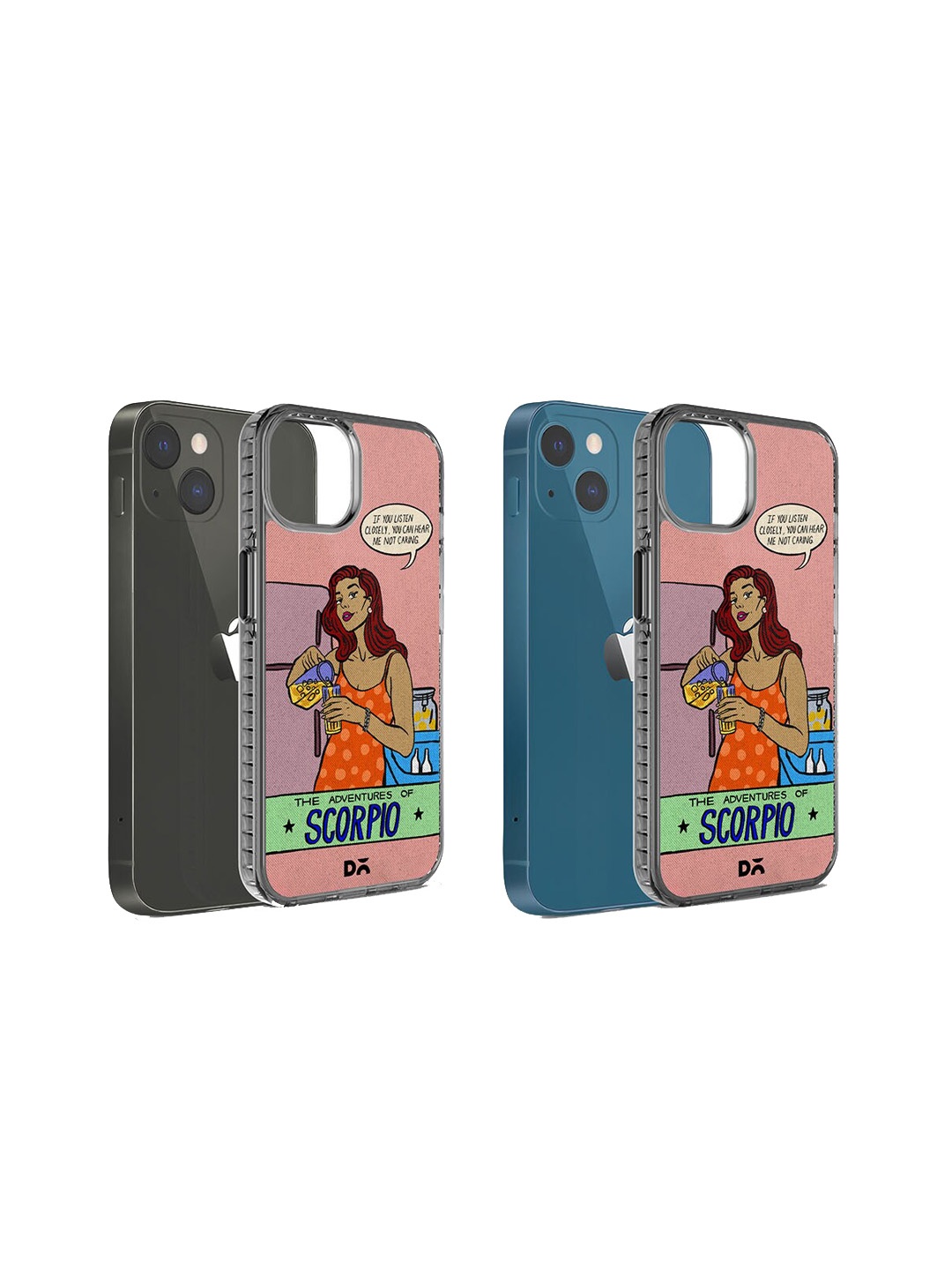 

DailyObjects Printed Scorpio Stride iphone 15 Phone Case Cover, Pink