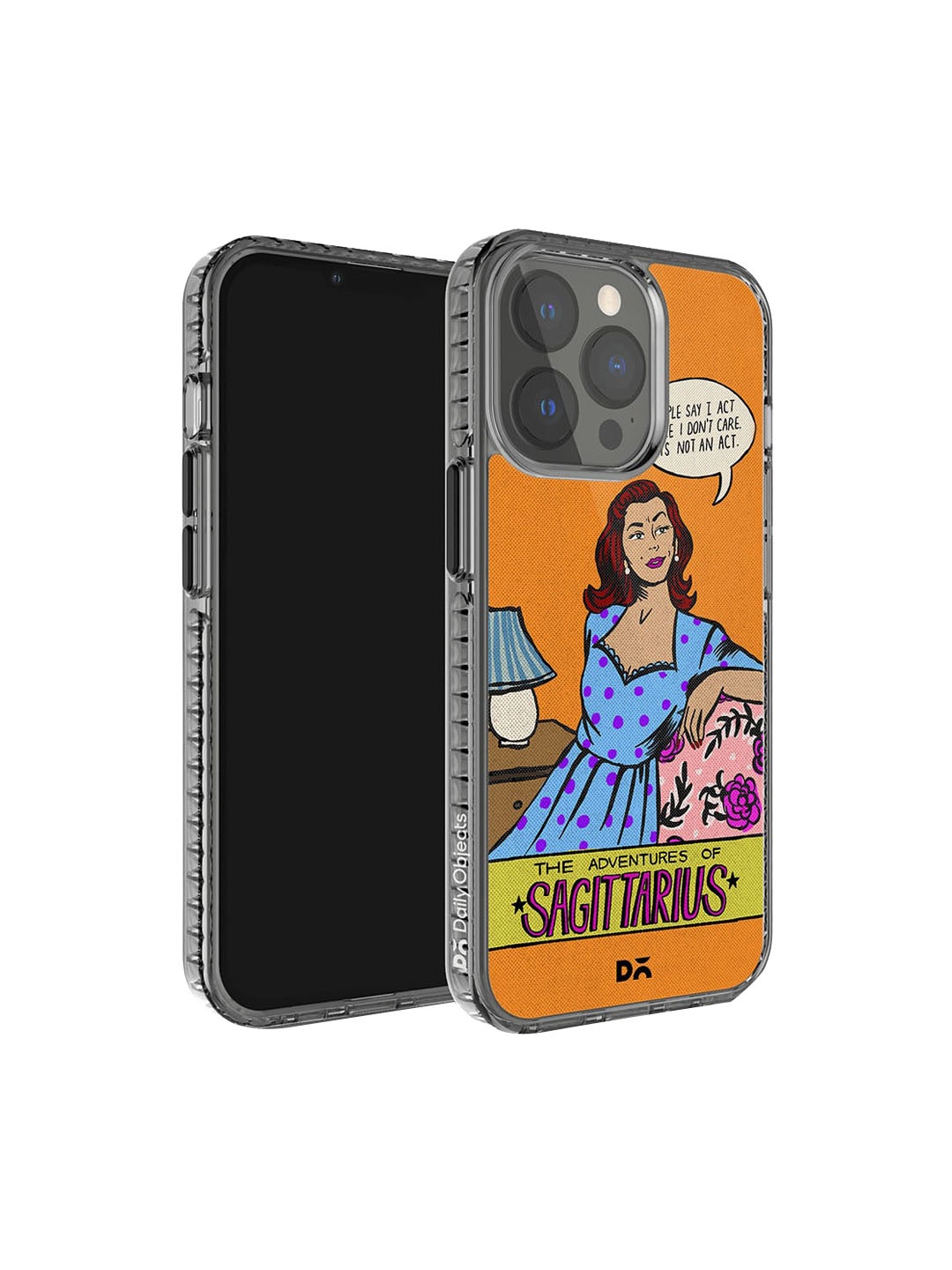 

DailyObjects Printed Sagittarius Stride iphone 14 Pro Max Phone Case Cover, Orange