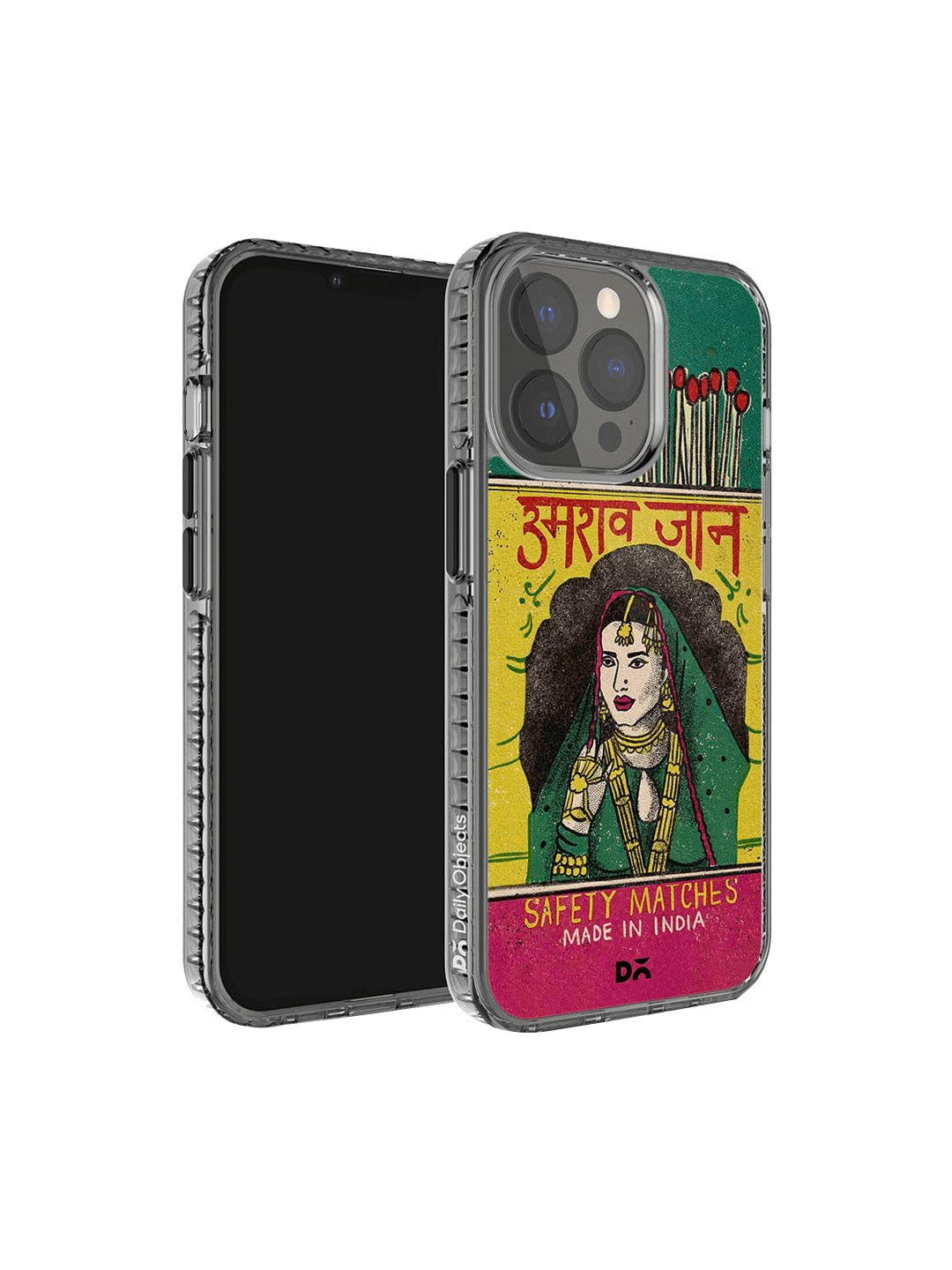 

DailyObjects Printed iPhone 14 Pro Super Slim Back Case, Red