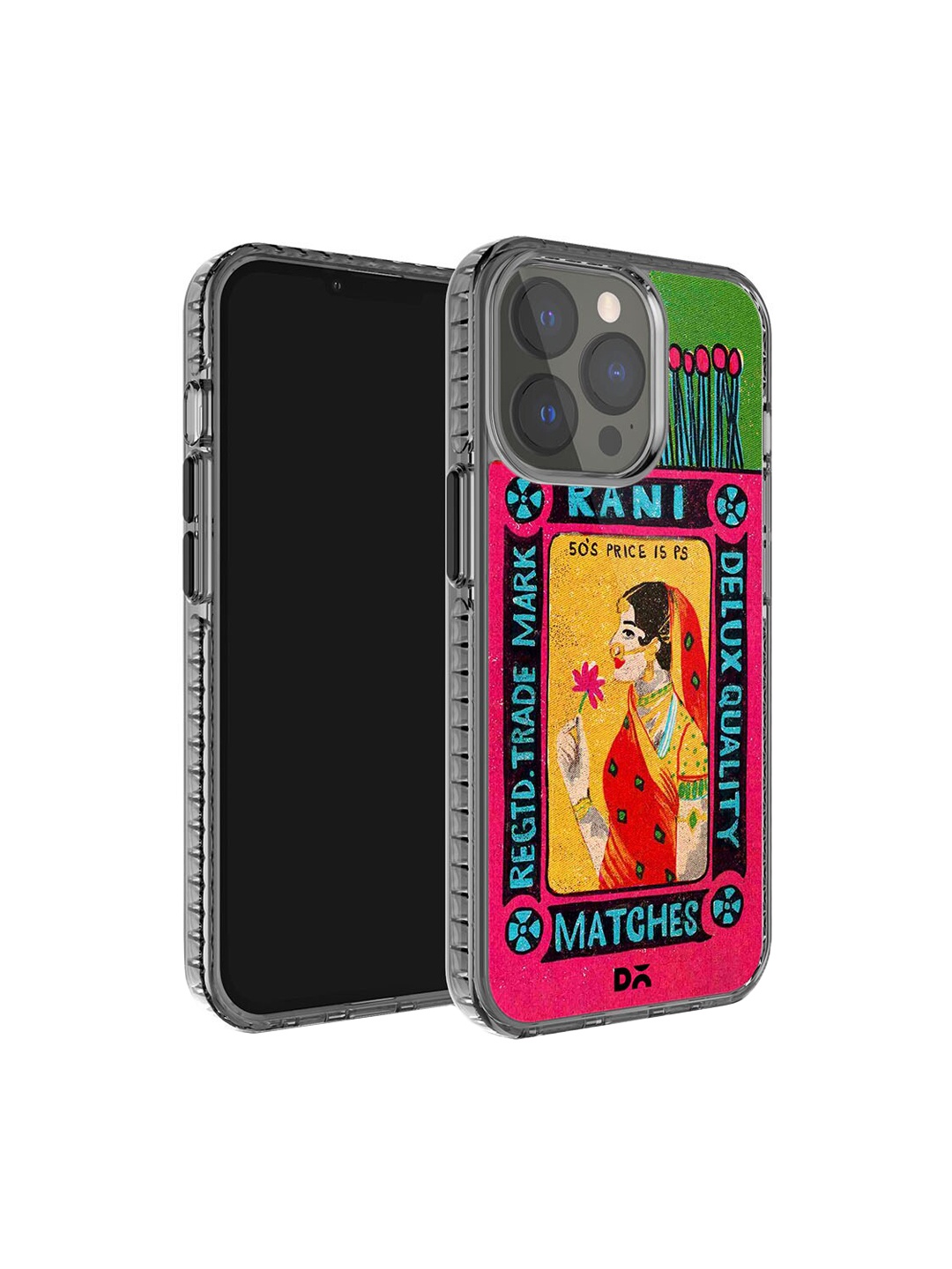 

DailyObjects Rani Matchbox Stride 2.0 iPhone 15 Pro Case Cover, Pink