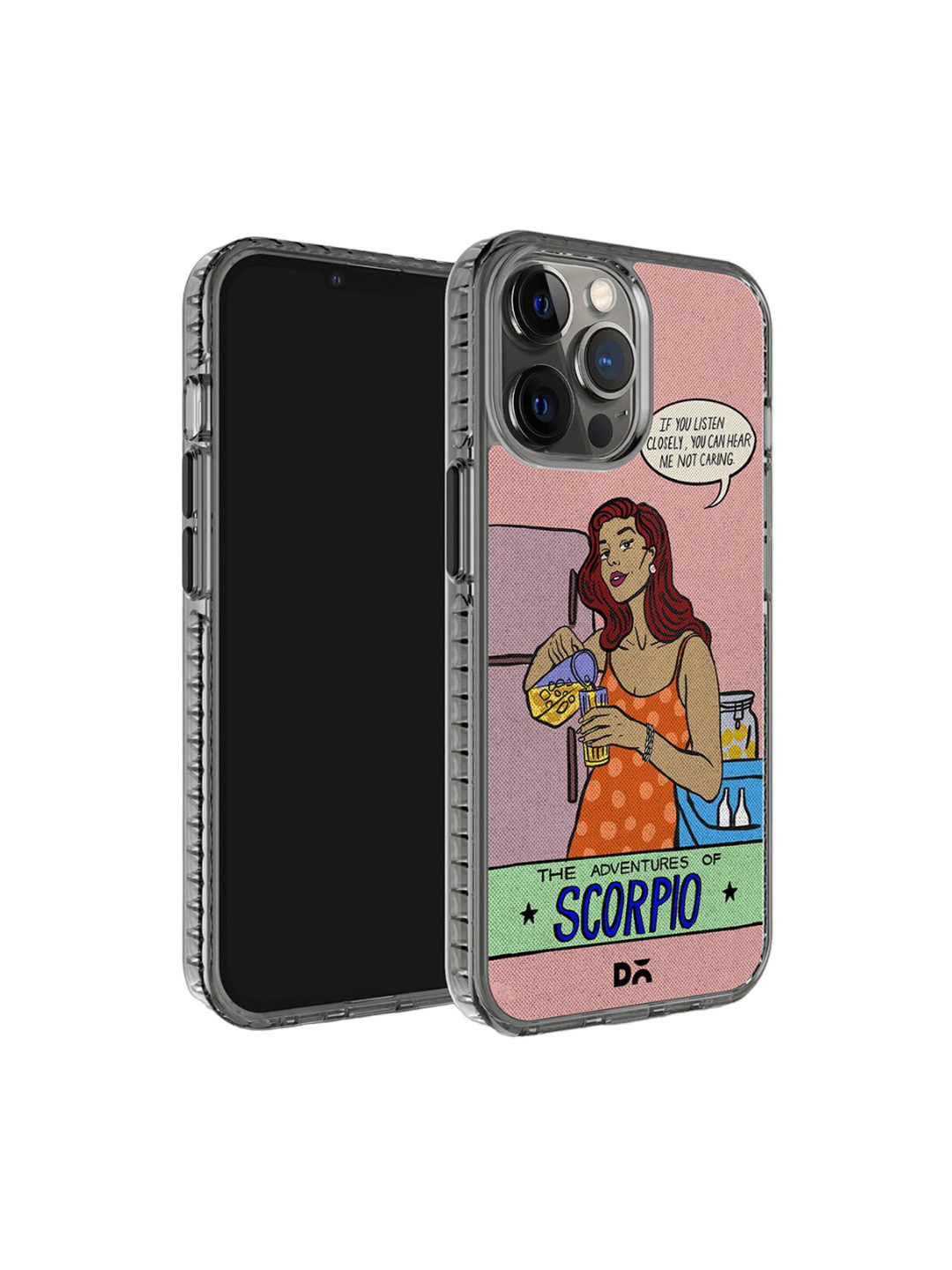 

DailyObjects Scorpio Stride 2.0 Printed Impact Resistant IPhone 12 Pro Case Cover, Beige