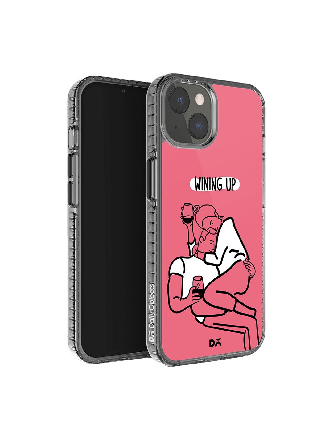 

DailyObjects Wining Up Stride 2.0 Printed iPhone 14 Plus Case Cover, Pink