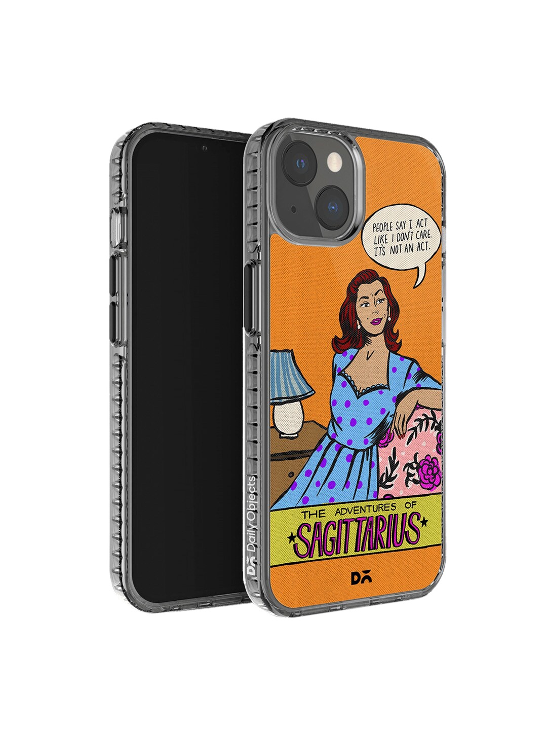 

DailyObjects Printed Sagittarius Stride iphone 14 Phone Case Cover, Brown