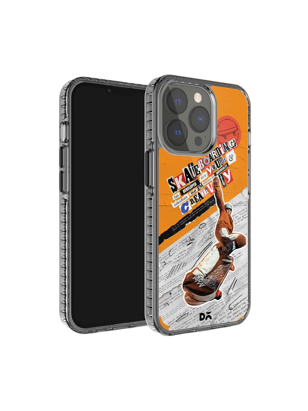 

DailyObjects Skater Subculture Stride iPhone 15 Pro Phone Case Cover, Orange