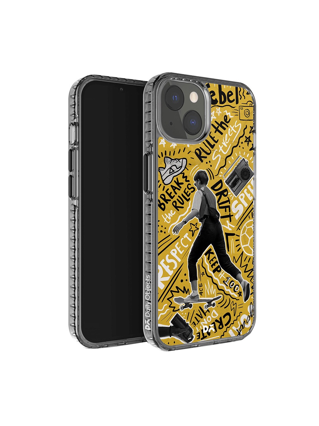 

DailyObjects Rule The Streets Printed 2.0 iPhone 13 Case Cover, Yellow