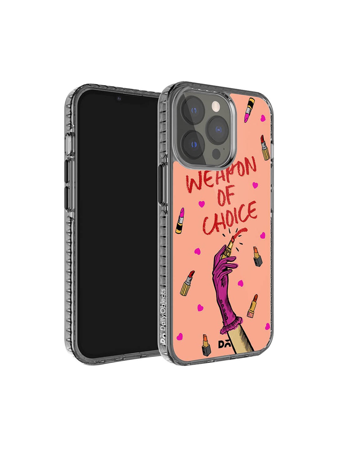 

DailyObjects Weapon of Choice Stride iPhone 14 Pro Phone Case Cover, Pink