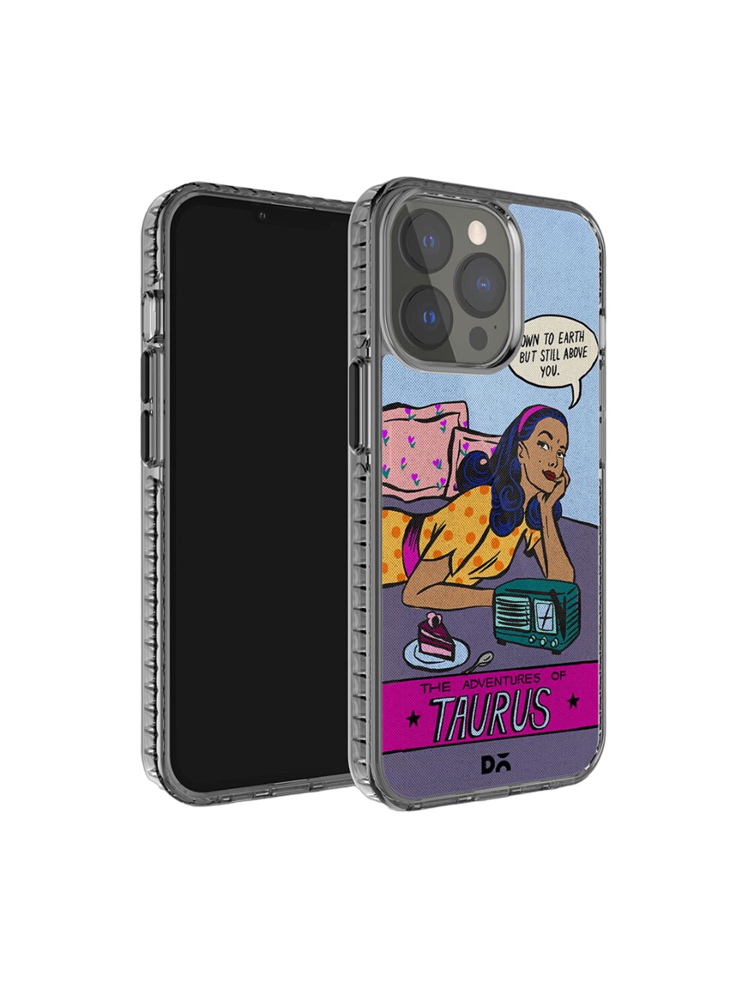 

DailyObjects Printed iPhone 15 Pro Mobile Cover, Blue