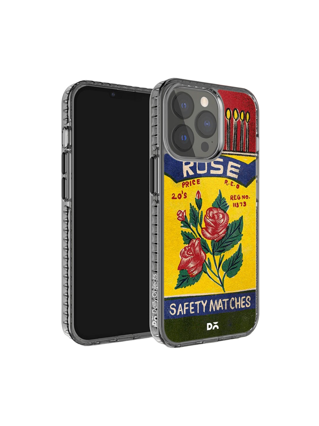 

DailyObjects Rose Matchbox Stride Printed iPhone 14 Pro Phone Case Cover, Mustard