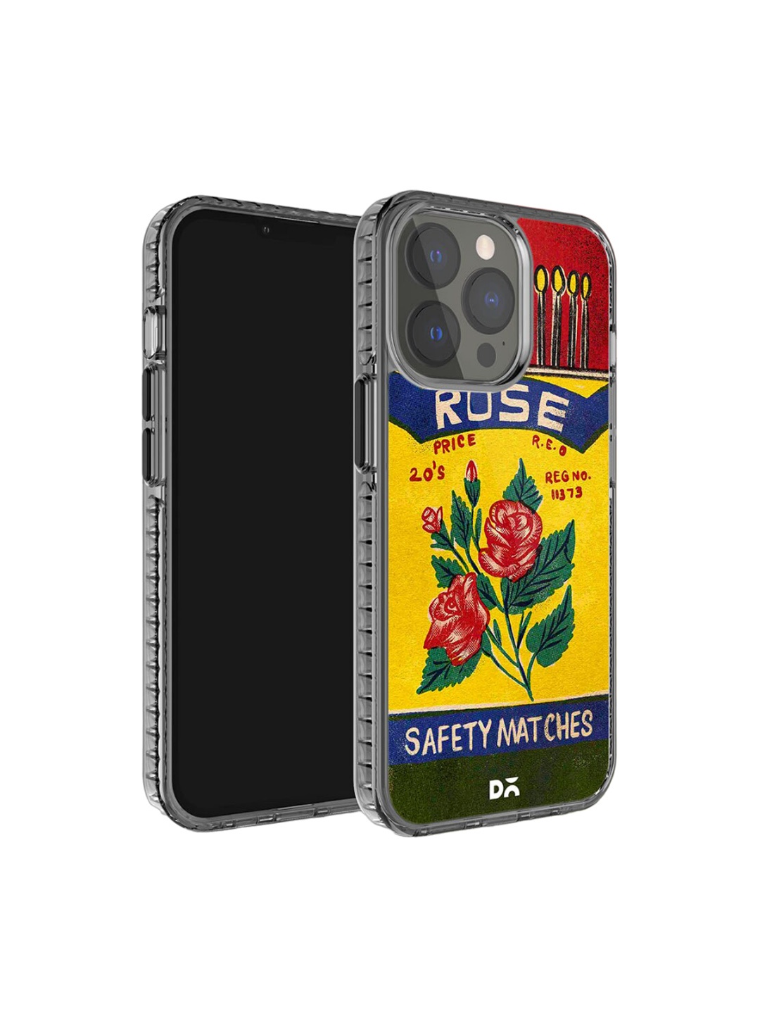 

DailyObjects Rose Matchbox Printed Stride 2.0 iPhone 15 Pro Phone Case, Yellow