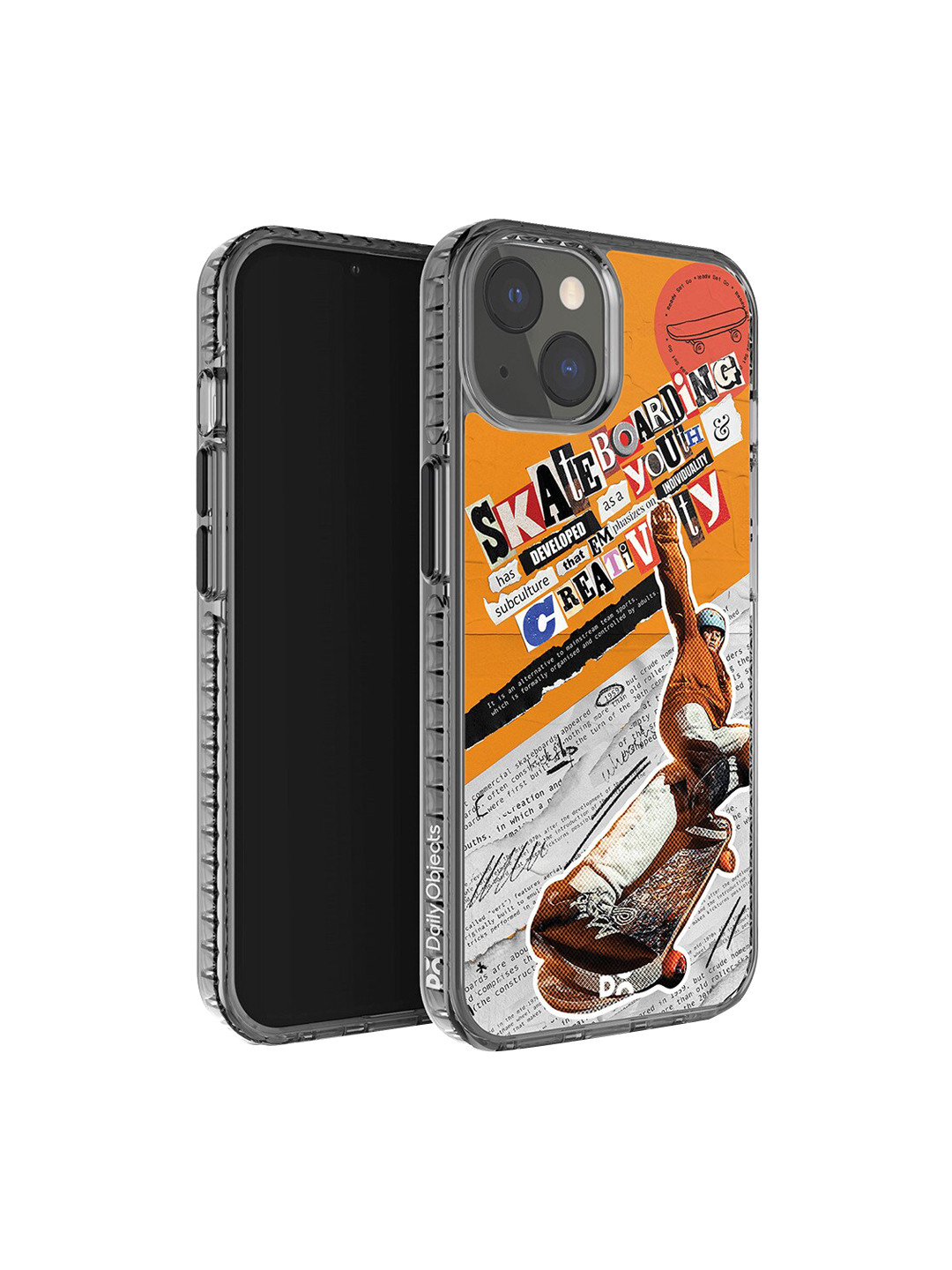 

DailyObjects Unisex Skater Subculture Stride 2.0 iPhone 13 Case Cover, Orange
