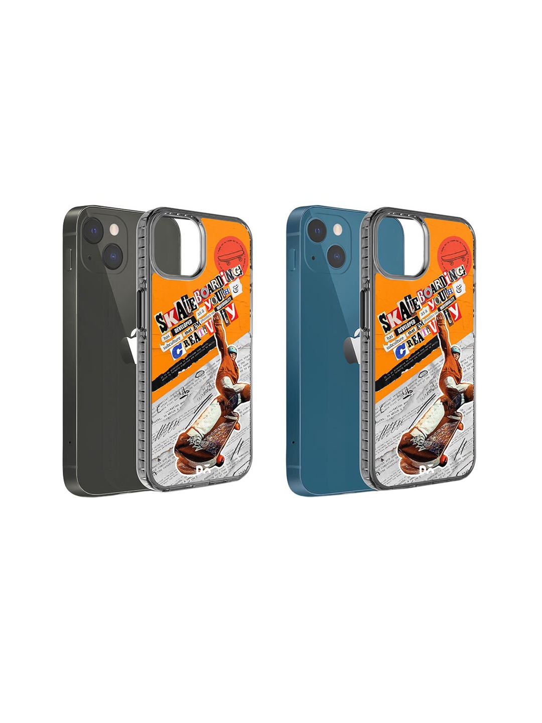 

DailyObjects Skater Subculture Stride 2.0 iPhone 15 Plus Case Cover, Orange