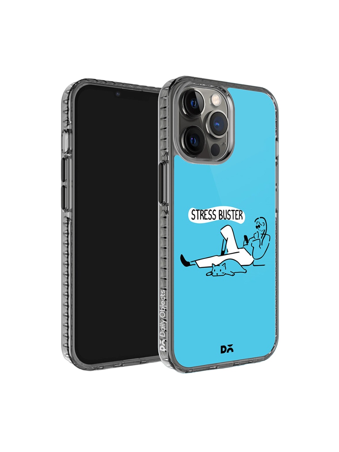 

DailyObjects Stress Buster Stride 2.0 iPhone 12 Pro Case Cover, Blue