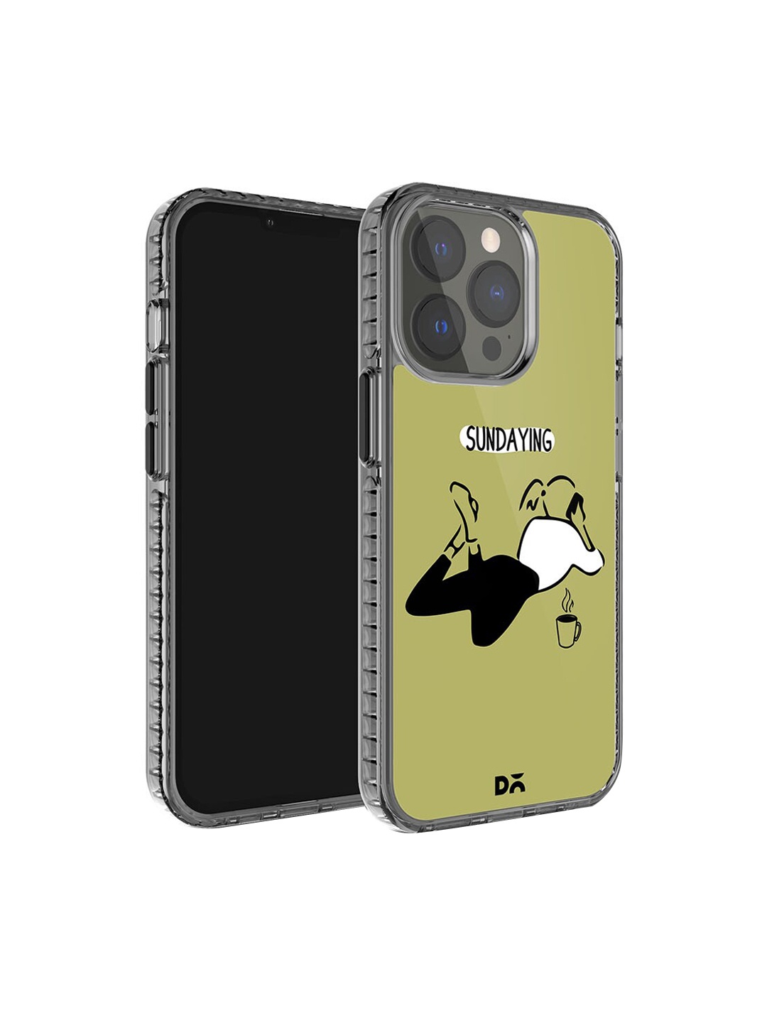 

DailyObjects Stride 2.0 Sundaying Printed iPhone 15 Pro Phone Case Cover, Green